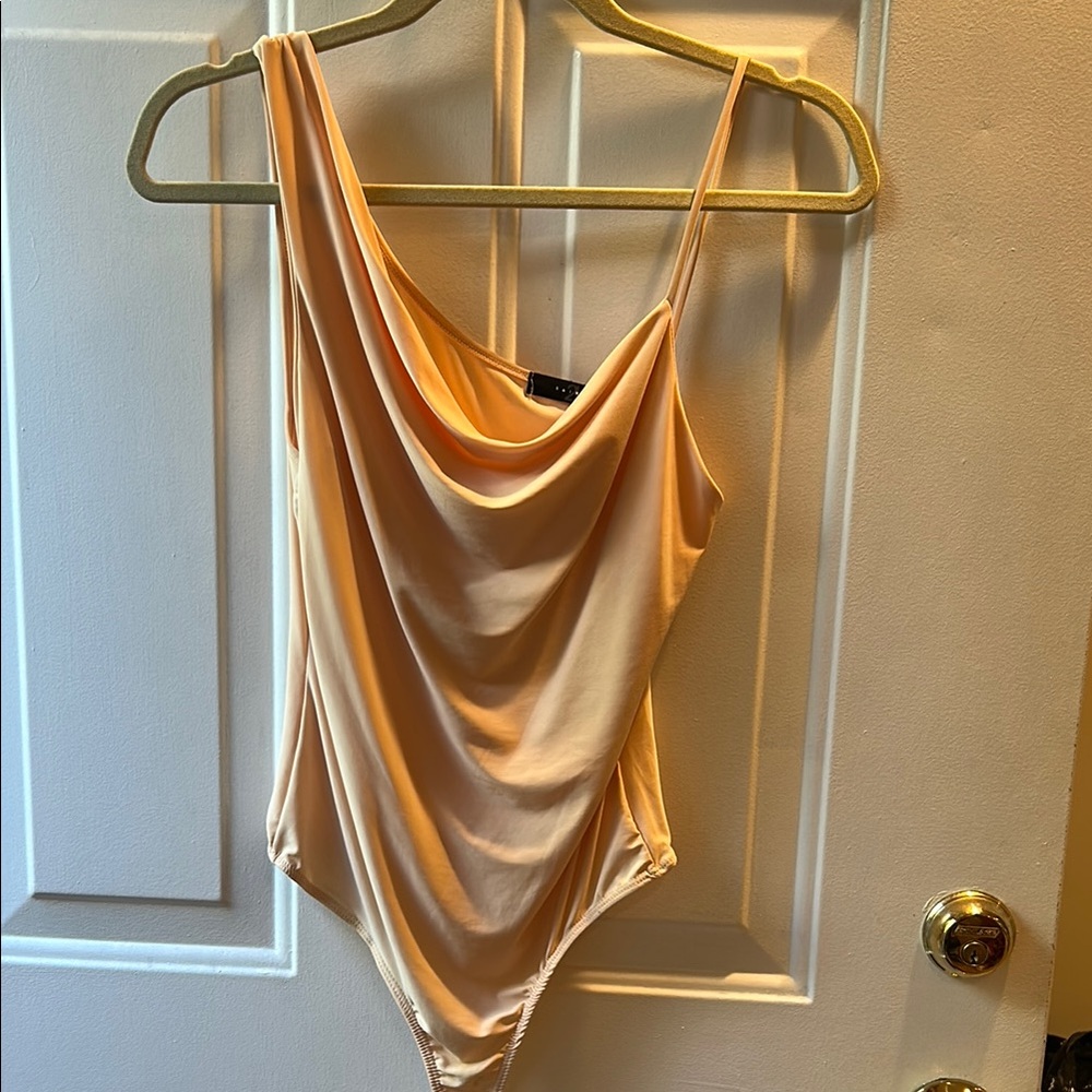 Elegant Peach Drape Top
